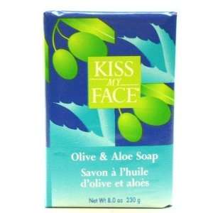 Kiss My Face Soap Bar Olive & Aloe 8 oz. (3 Pack) with Free Nail File 