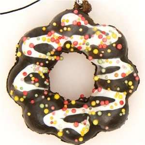    chocolate flower donut squishy charm with sprinkles: Toys & Games