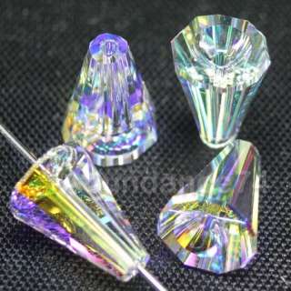 Swarovski Crystal 5540 Artemis Cone Beads 12mm Clear AB  