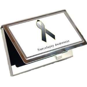  Narcolepsy Awareness Ribbon Business Card Holder: Office 