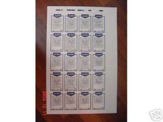 1991 Impel/Line Drive Sheet BABE RUTH cards NY Yankees  