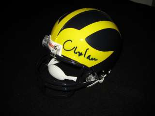 Lloyd CARR Signed MICHIGAN WOLVERINES Mini Helmet  