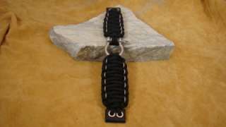Titanium Paracord Survival Watch Band with Adjustable Link  