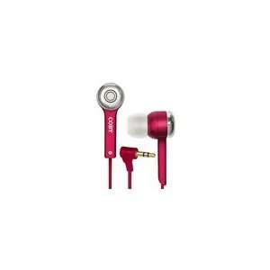  COBY Red Jammerz 3.5mm Stereo Hands free Headset For MUSIC 