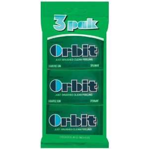 Orbit Chewing Gum Spearmint Sugar Free 14 Ct   20 Pack:  