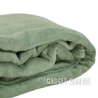 60x80 Soft Fleece Throw Plush Microfiber Blanket Green  
