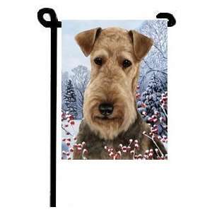  Airedale Winter Berries Garden Flag 11 X 15 Everything 