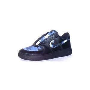   Nike Air Force One Low Top (Black/Blue Camouflage): Sports & Outdoors