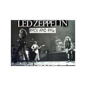  Led Zeppelin Poster Black and White Live Rock N Roll: Everything Else