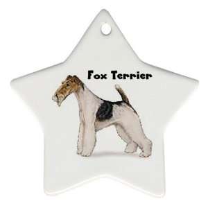  Fox Terrier Ornament (Star)