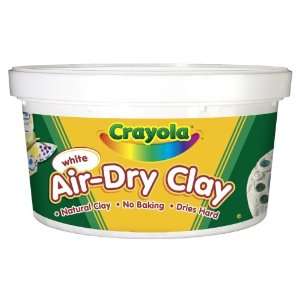  Crayola Air Dry Clay 2.5 Lb Bucket, White Toys & Games