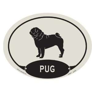 European Style Pug Car Magnet 