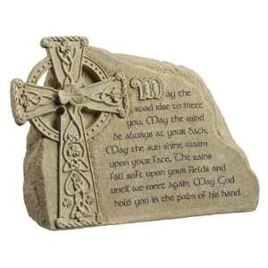   you.. Celtic Cross and Shamrock Message Stone: Patio, Lawn & Garden