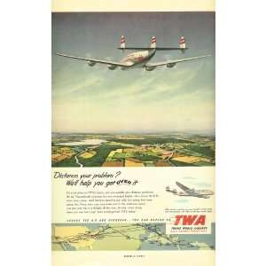    TWA trans world airlines travel to europe ad 