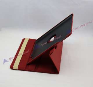   ° Rotating Magnetic Leather Smart Cover Case+Swivel Stand fr Ipad 2