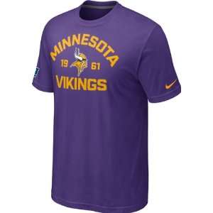  Minnesota Vikings Purple Nike Arch T Shirt Sports 