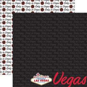  12 Inch Double Sided Scrapbook Paper, Las Vegas Arts, Crafts & Sewing