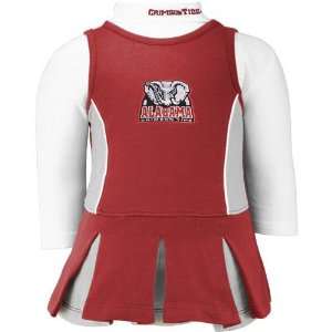 Alabama Crimson Tide Toddler 2 Piece Long Sleeve Cheerleader Outfit 