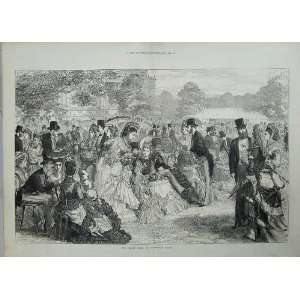  Garden Party Buckingham Palace London 1871 People Print 