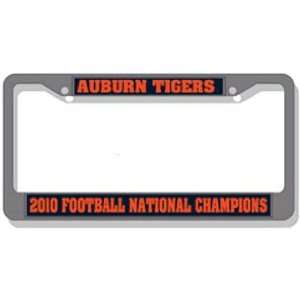   2010 National Football Champions Laser Chrome Licensed Plate Frame