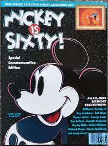 Disney Mickey Mouse Fantasia Serigraph Wizard Cel 1988  
