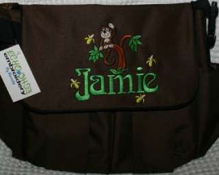 Personalized Baby Diaper bag Monkey Lion Owl Butterfly  