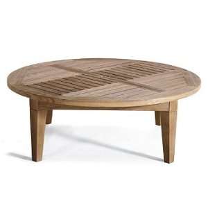  Hyde Park Solid Teak Chat Table   Frontgate, Patio 