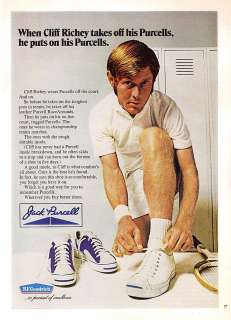 1972~CLIFF RICHEY~JACK PURCELL RACEAROUNDS~Tennis Shoes~Locker Room 