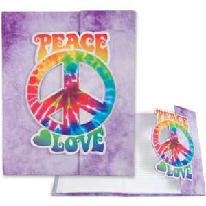  Paper House Journal 8 1/2X6 1/2 Peace Sign Tie Dye: Arts, Crafts