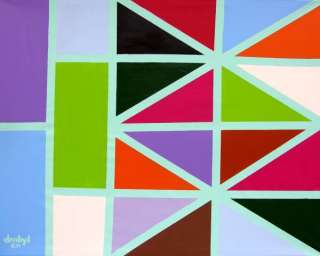 Shapes is a 4ft(h) x 5ft(w) acrylic on canvas painting by Danny Byl 