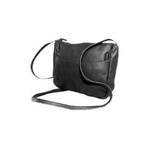  David King 525 Sleek Top Zip Handbag Color: Black 