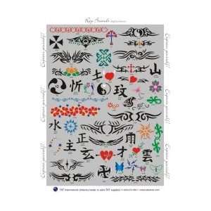 Tattoo Stencil   Tribes and Signs Stencil Set Volume 2 
