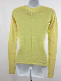 You are bidding on an IRIS SINGER COLLECTION Yellow Cashmere Sweater 