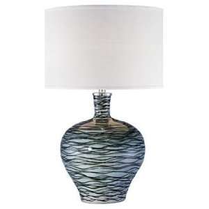   : Possini Euro Design Green Wave Ceramic Table Lamp: Home Improvement