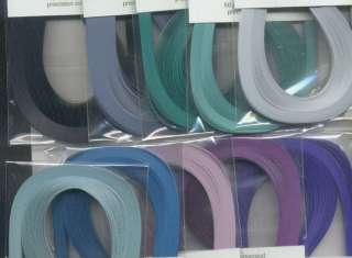 Lk City Quilling Paper All 10 Color BLUE/PURPLE 1/8 wd  