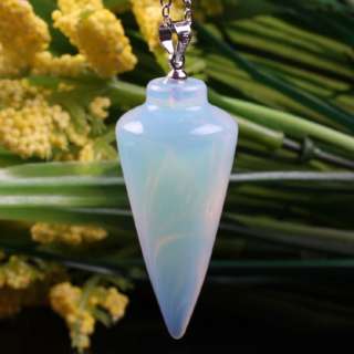 Opal Opalite Gemstone Pendulum Healing Dowsing Reiki  