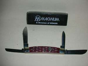 Magnum Bonsai 4 Blade Folding Knife   Red (A90)  
