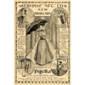  1897 Ad Flannel Dress Aberfoyle Viyella Clothes Fashion 
