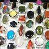 wholesale jewelry lots 15pcs Abalone Shell silver plated rings New 