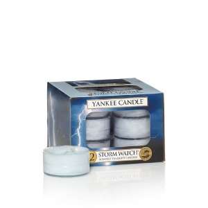    Storm Watch Box of 12 Tealights By Yankee Candle: Home & Kitchen