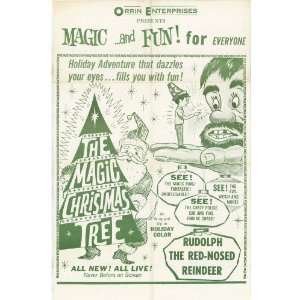  The Magic Christmas Tree (1965) 27 x 40 Movie Poster Style 