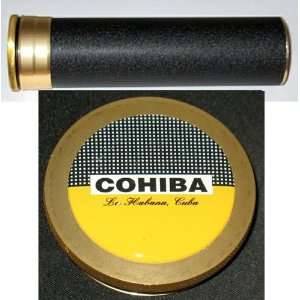 Old Road Tobacco Cohiba Cigar Travel Case Humidor All Metal Cedar 