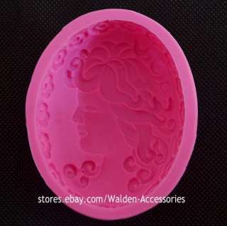 Silicone FACE Soap Candle Chocolate Cake Mold Mould #12  