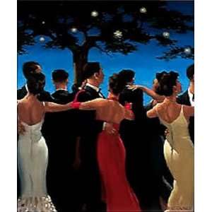  Jack Vettriano 28W by 33H  Waltzers CANVAS Edge #2 1 