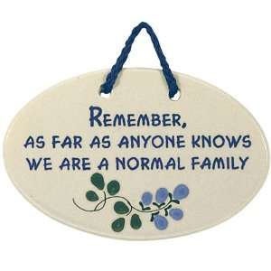  NORMAL FAMILY WALL PLAQUE 