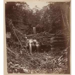 Big Dowdy Falls,Waterfall,1872,Jedediah Hotchkiss,WV