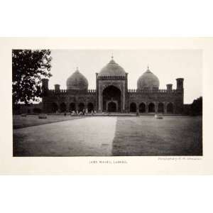 1905 Print Jama Masjid Badshahi Mosque Lahore Pakistan India Religion 
