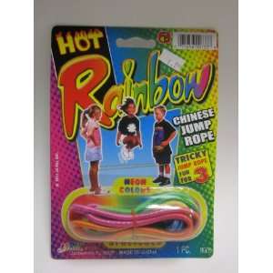  rainbow chinese jump rope Toys & Games