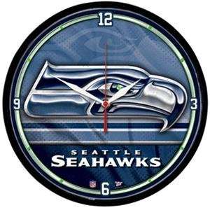  Seattle Seahawks NFL Round Wall Clock: Sports & Outdoors