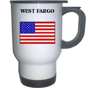  US Flag   West Fargo, North Dakota (ND) White Stainless 